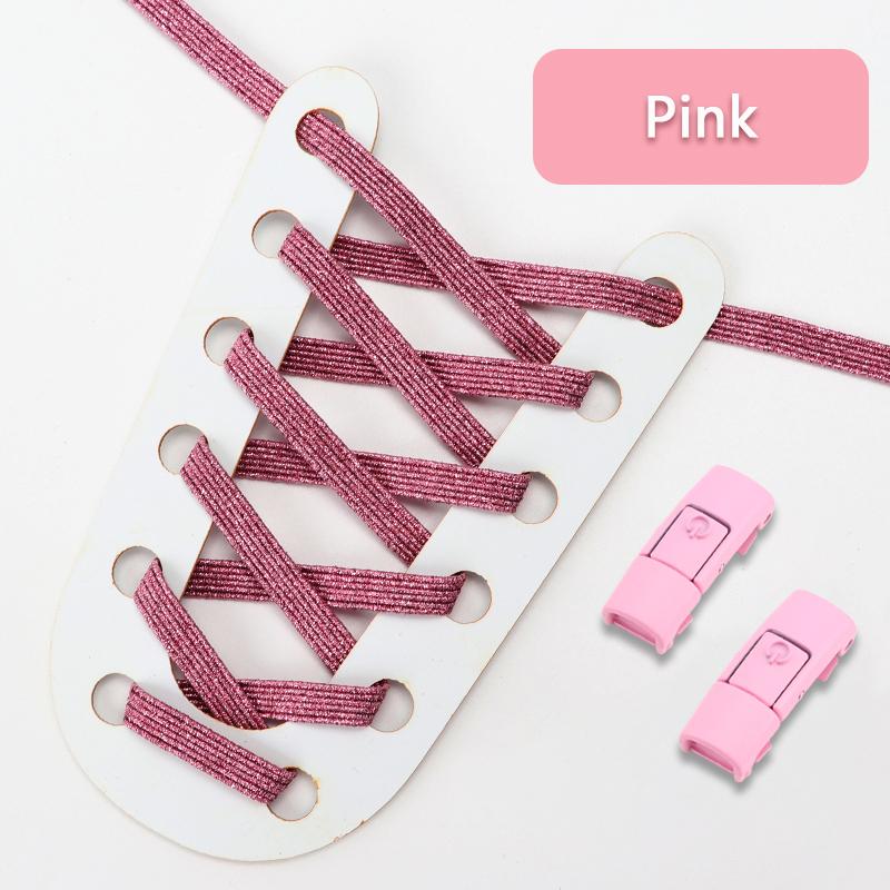 Новые красочные шнурки для обуви без завязок, эластичные шнурки, кроссовки для детей и взрослых, блестящие шнурки без завязок для обуви, аксессуары