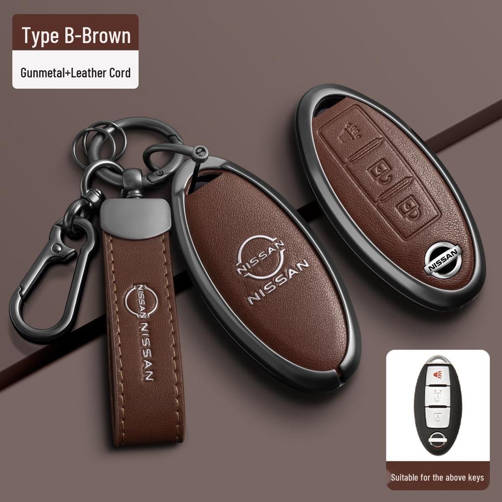 Чехлы для ключей для моделей Dongfeng Nissan: Sylphy, Teana, Qashqai, Tiida, X-Trail, Kicks, Sunny, Classic и Murano 14-го поколения.