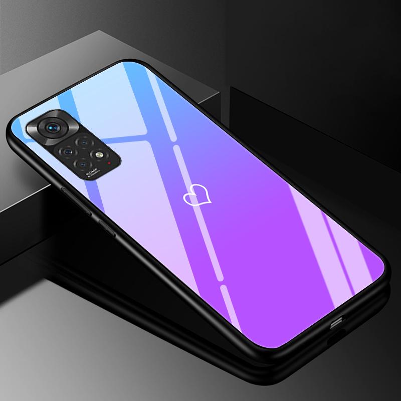 Для чехлов Redmi Note 11 Note 11S Закаленное Стекло Жесткая Задняя Крышка Для Xiaomi Redmi Note 11 12 13 Pro Plus 5G Чехол Funda Note11 S