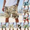 Мужские летние большие повседневные свободные спортивные брюки пляжные шорты