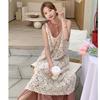 Dimanaf 2025 New Dress Women Knitting Lace Sleeveless Vest O-Neck Hollow Summer Style Loose Basic Dresses