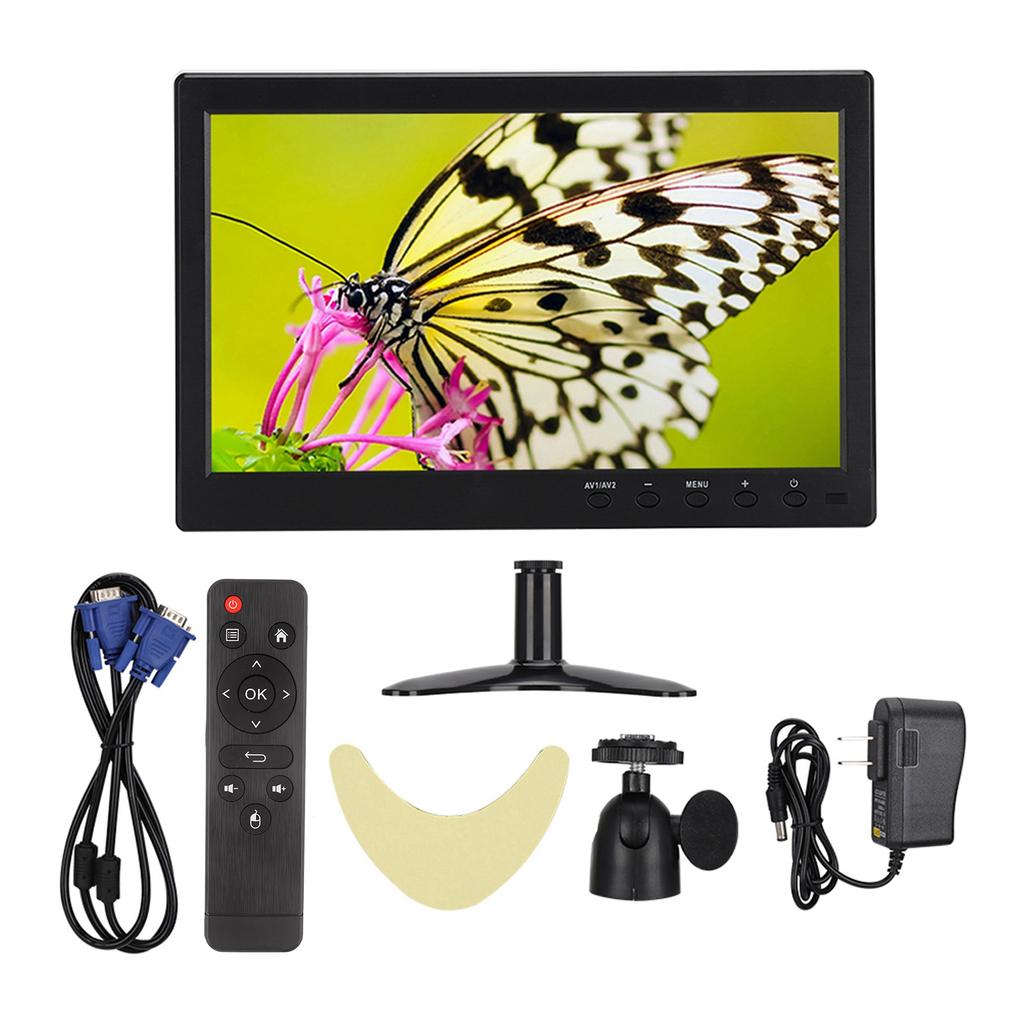 10,1-дюймовый широкоэкранный ЖК-монитор HD 1080P с входом HDMI VGA BNC AV (100‑240 В)