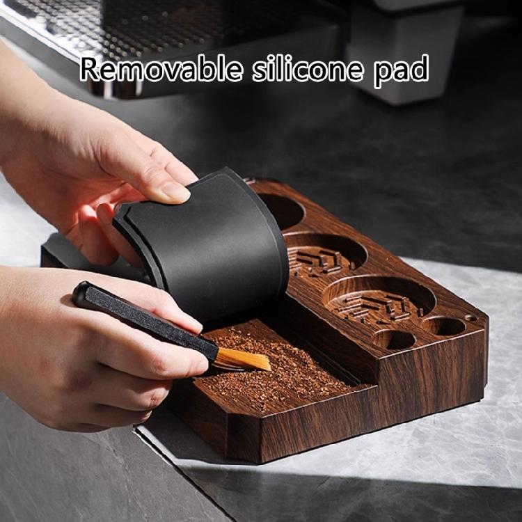 Coffee Tamper Station Multifuntional ABS Tamping Station Coffee Tamping Stand ABS Texture Present for Coffee Enthusiasts