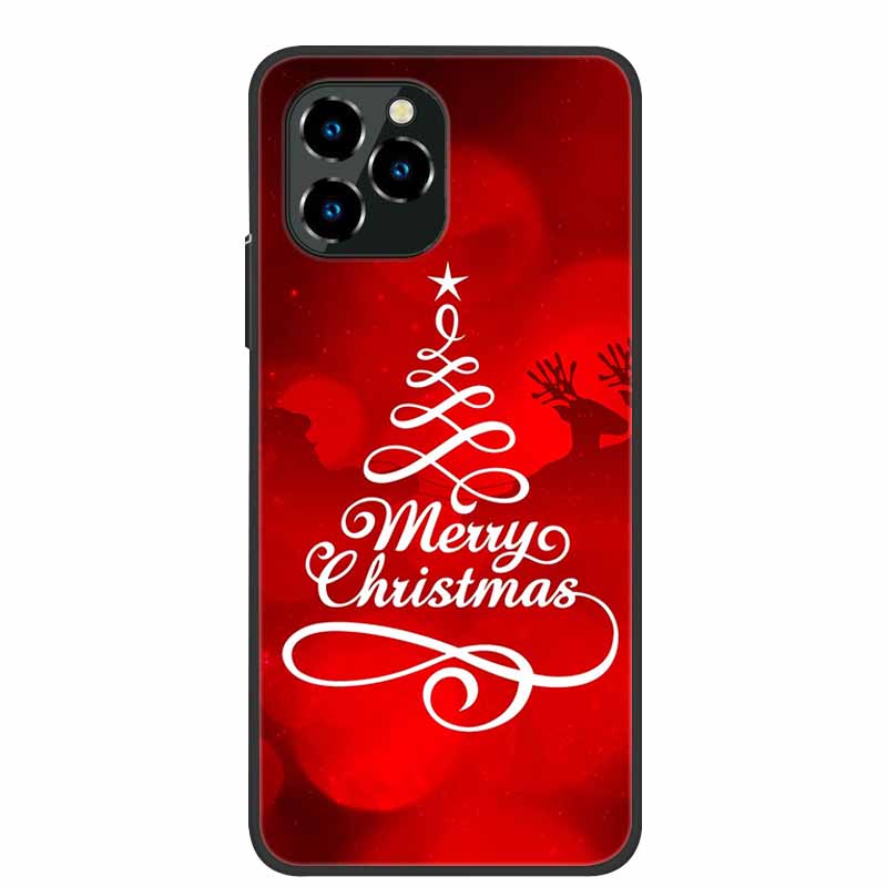 Phone Case For Oukitel C21 Pro Christmas Silicone TPU Soft Cover For Oukitel C21 Pro Coque Protector Bumper OukitelC21 Elk Funda