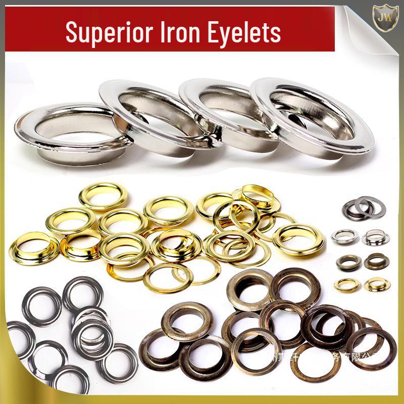 Iron Eyelet Button, Hollow Rivet, Metal Grommet for Light Box Cloth & Paper Tags