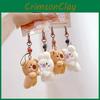 Rabbit Bear Plush Animal Keychain Set With Soft Fur For Kids And Collectors