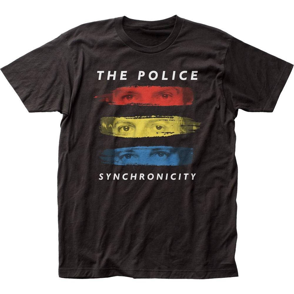 Мужская футболка Police Ghost Synchronicity Concert Музыка Классика Группа Черная Унисекс Футболка