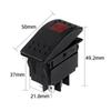 DPST Boat Rocker Switch 12V 20A Waterproof Rocker Switch Lamp Toggle Switch Button  For Truck