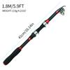 Новый комбинированный набор удочки и катушки из стекловолокна 5.5:1 вращающаяся катушка 1,8 м, удочка, наживка, крючок, портативная сумка для аксессуаров