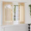 VidaXL Voile Curtains with Rod Pockets 2 Pcs Sand, Net Curtain, Sheer Curtain, Window Voile, Treatment 4102217
