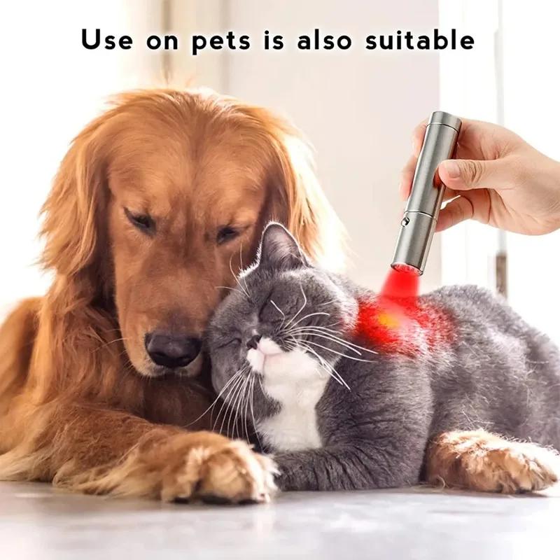 Red Light Therapy Wand Device for Body Acne Treatment With 5 Wavelengths Near Infrared 900nm Light Therapy Relieve Joint Pain