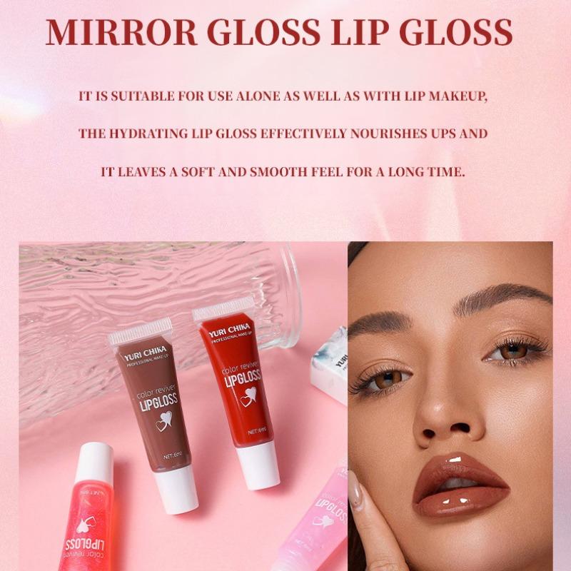 YURI CHIKA Прозрачное масло для губ, долговечная увлажняющая помада для ухода за губами, пухлая маска для губ, макияж