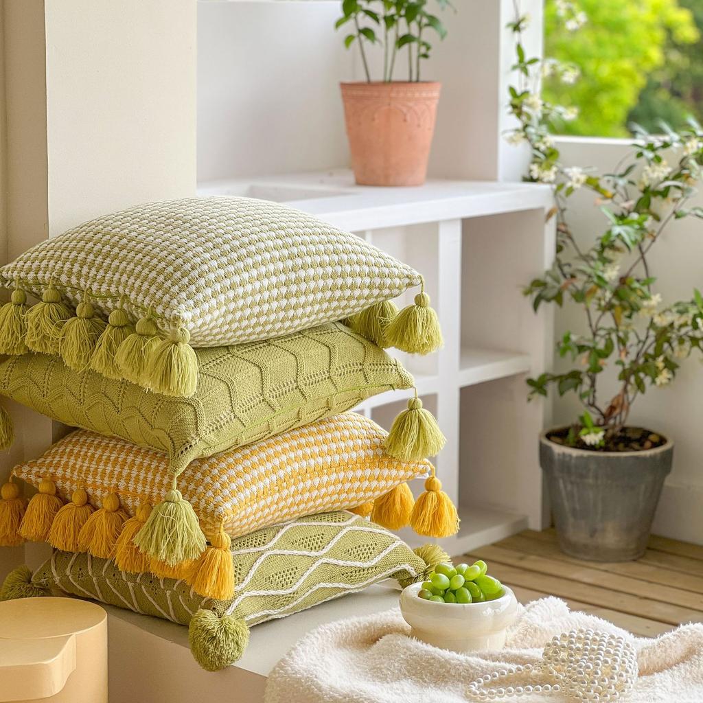 Вязаный чехол для подушки, подушка для дивана, подушка для офиса, поясничная подушка, чехол для домашней подушки