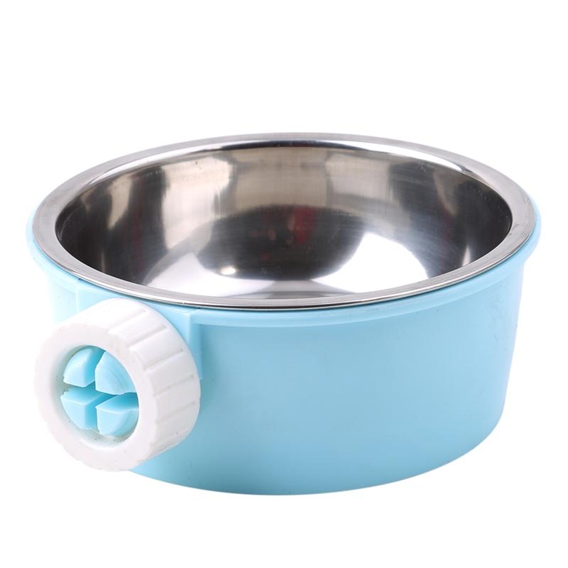 2 in 1 Hanging Dog Pet Feeding Bowl For Hamsters Rabbit Food Water Feeder Dispenser