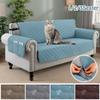 1/2/3Seater 100% Waterproof Quilted Sofa Covers Living Room Pet Anti Slip Mat Furniture Slipcover Protector with Pocket Storage