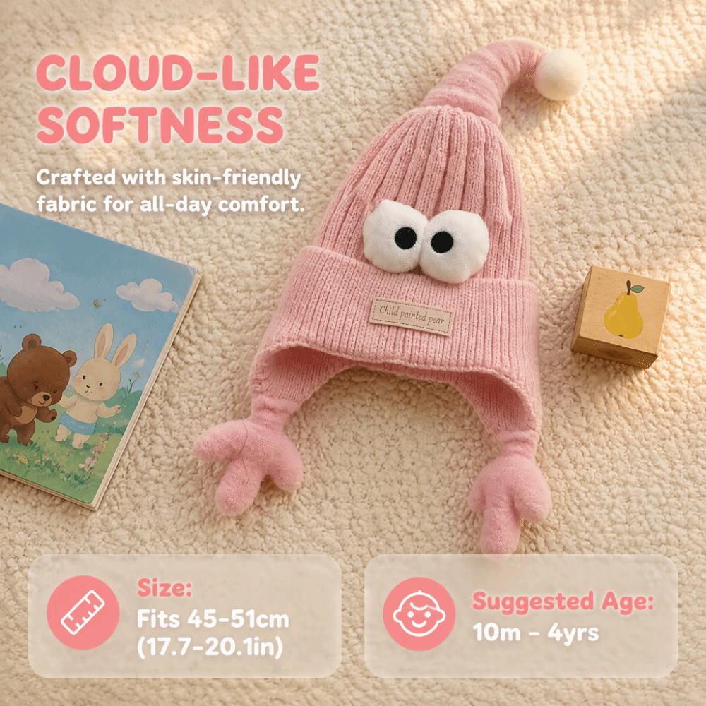 Thick Warm Baby Hat Plush Lined Baby Earflap Hat Kids Headgear Toddler Cap Daily Wear