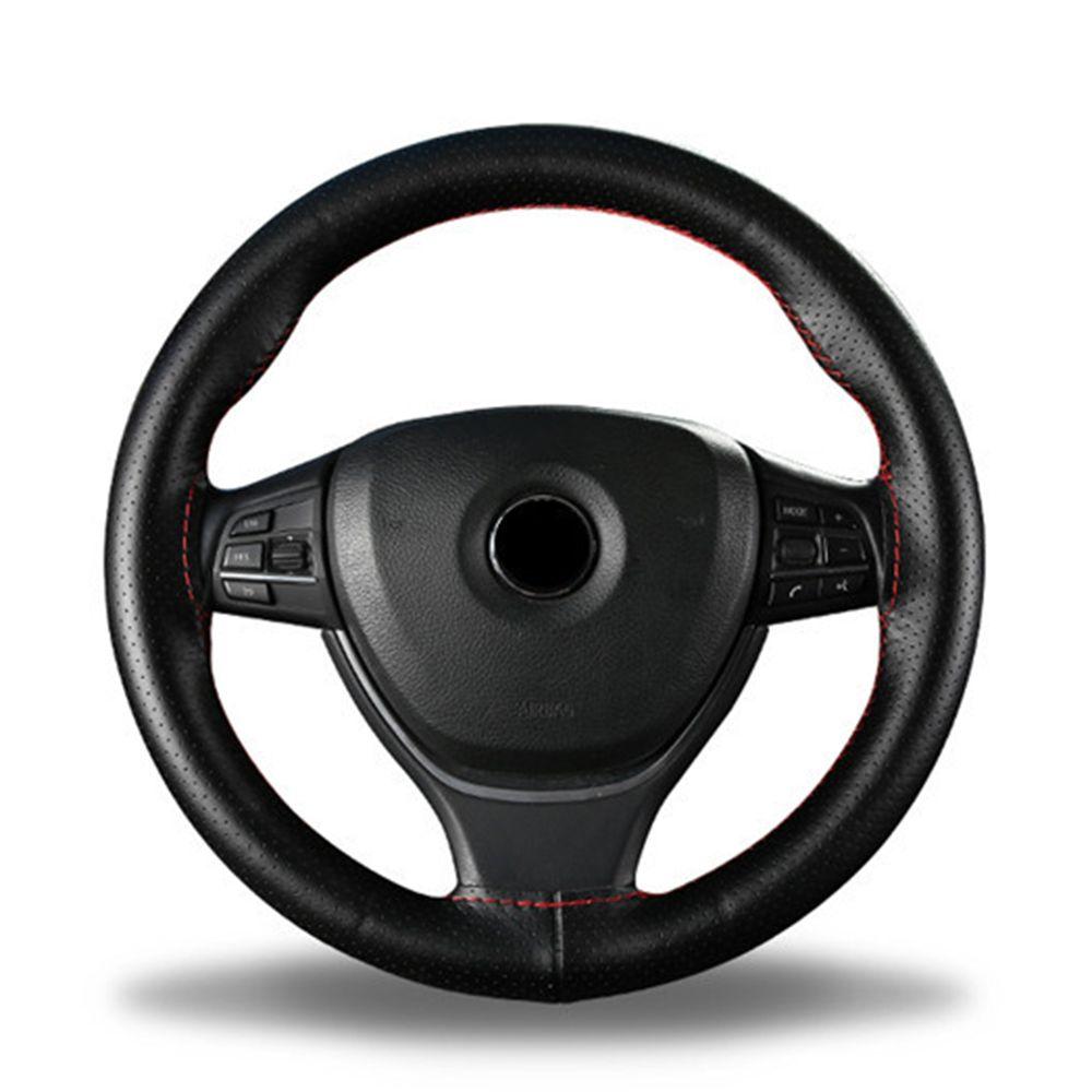 Steering-Wheel Braid With Needles Thread Auto Steering Wheel Car Steering Wheel Cover Leather