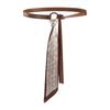 Bohemian Style Cashew Printed Belt Adjustable Silk Tie Design Belt Retro Jacquard Waistband  Pants
