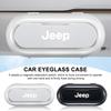 1Pcs Car Sun Visor Glasses Storage Box Holder Organizer Accessories For Wrangler Grand Cherokee Renegade Tyre Stem Air Caps