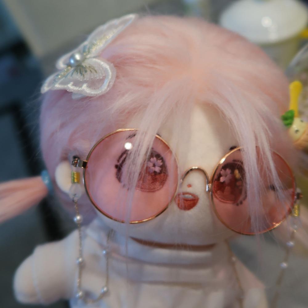 Multi Color Round Frame Glasses 10CM Mini Doll Glasses Toy Decorative Glasses Dolls Accessories