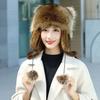 Winter Hat Cute Raccoon Shape Thermal Hat Warm Soft Comfortable Ear-covering Headwear for Adult Children