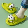 Женские летние тапочки, милые нескользящие водонепроницаемые мягкие домашние и уличные сандалии с большими глазами и мультяшной собакой