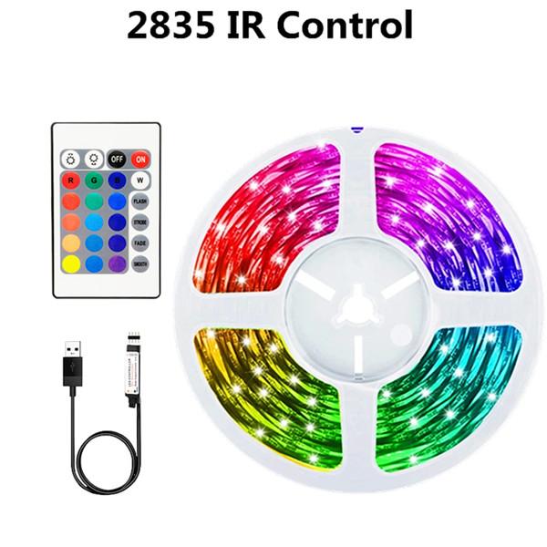 15M 10M 5M Светодиодная лента RGB USB Гибкая лампа Лента Диод 28350 5050RGB Кабель Bluetooth Управление DC 5 В Настольный экран ТВ Фоновое освещение