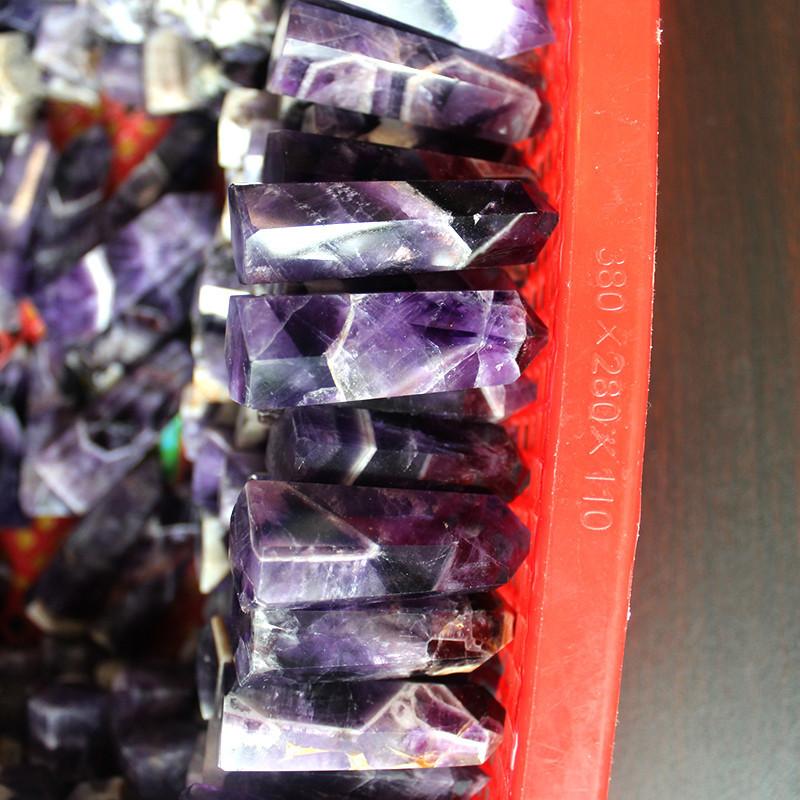 Уникальный Натуральный Фиолетовый Кристалл Кварца Аметиста Мечты Точка Исцеляющая Палочка