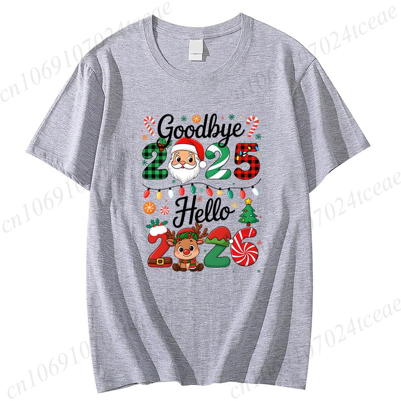 Goodbye Hello Tee Happy New Year Crew TShirts Christmas Matching Family tops New Year New Me TShirts Gift