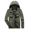 Mens Bomber Jacket Casual Male Overcoat Tactics Windbreaker Jacket Mens Hooded Jackets Clothing
