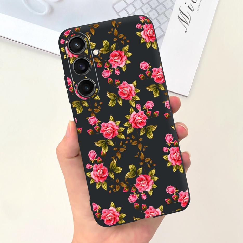 Чехол для Samsung Galaxy A55 Красивый мультяшный дизайн Девочки Подсолнух Мягкий ТПУ Чехол для телефона Для Samsung A15 A25 A35 A55 5G Fundas Coque
