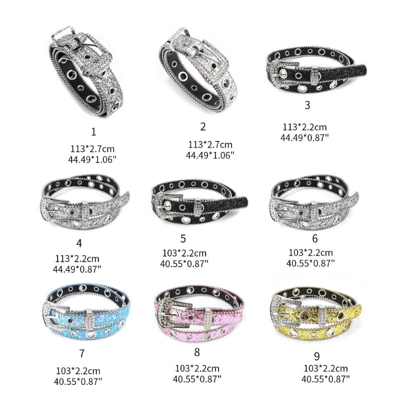 Подростковый пояс с пайетками для джинсов, регулируемый ремень на талию с пряжкой-булавкой, пряжка со стразами, широкий пояс на талию, женский пояс для юбки