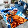 Anime Warrior In Orange Uniform Sky Pose Patterned Carpet, Suitable As a Non Slip Play Mat for the Living Room and Bedroom Sofa