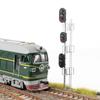 1:Светофоры для железнодорожного движения масштаба 1:87 Миниатюрные Светодиоды Stop Красный /Зеленый /Желтый 3В/12В для