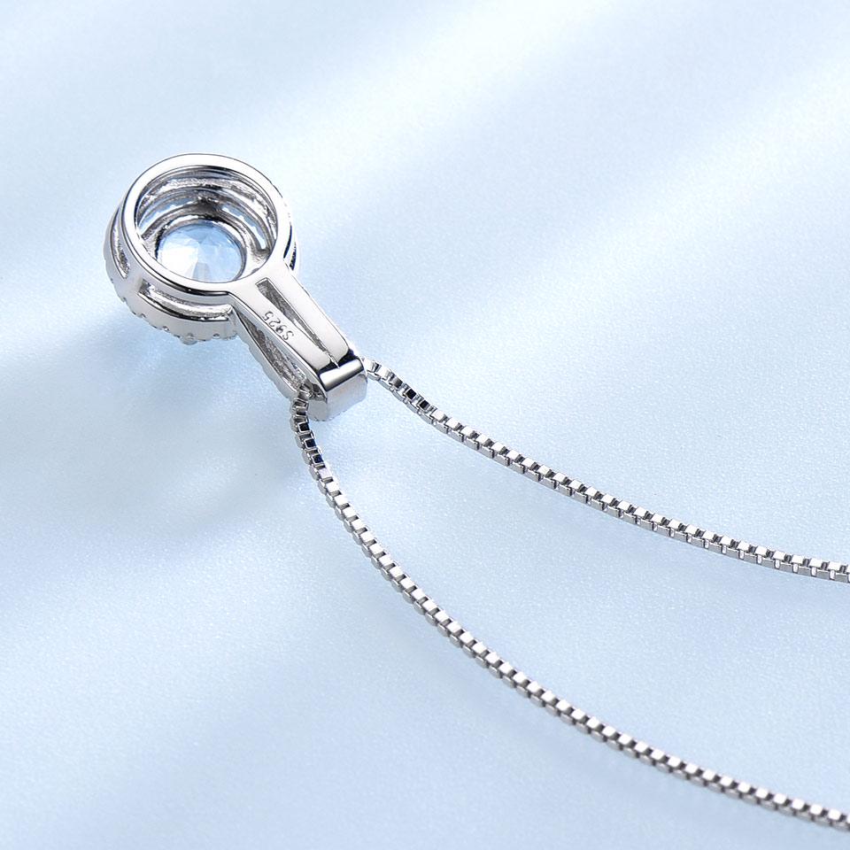 Umcho Подвески с синим топазом и драгоценными камнями, ожерелья для женщин, брендовые изысканные свадебные украшения, подарок для нее