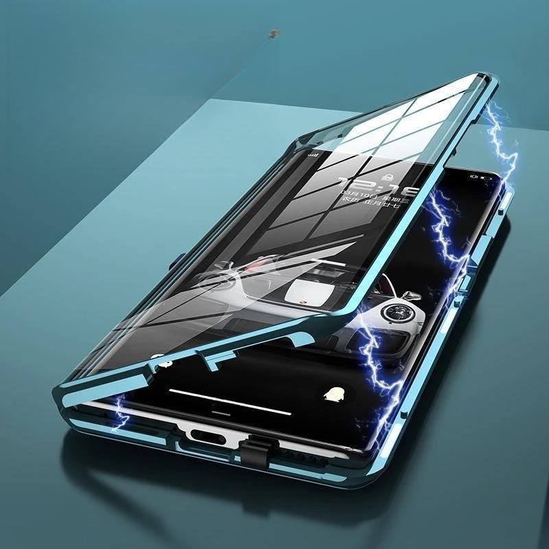 360 Double Sided Glass Phone Case For Xiaomi Redmi Note 14 Pro 5G Metal Magnetic Lens Protector For Mi POCO X7 Pro Cover Coque