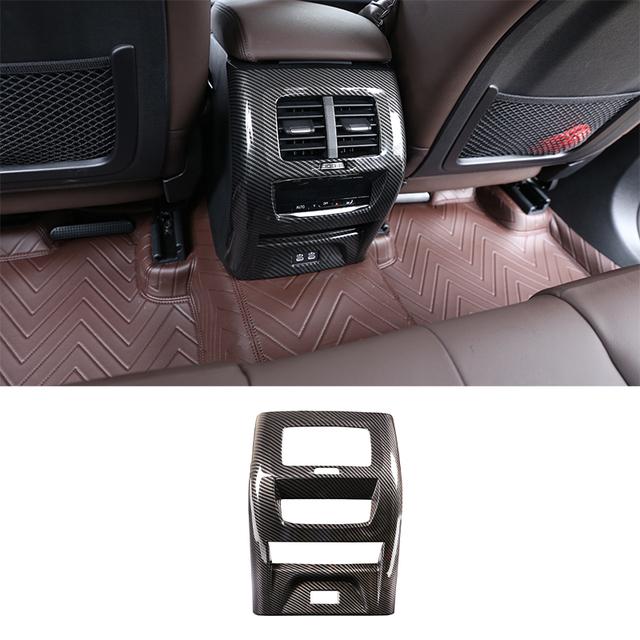 Car Rear Air Conditioning Vent Outlet Frame Cover Trim Sticker For BMW X3 G01 X4 G02 2018 Auto Interior