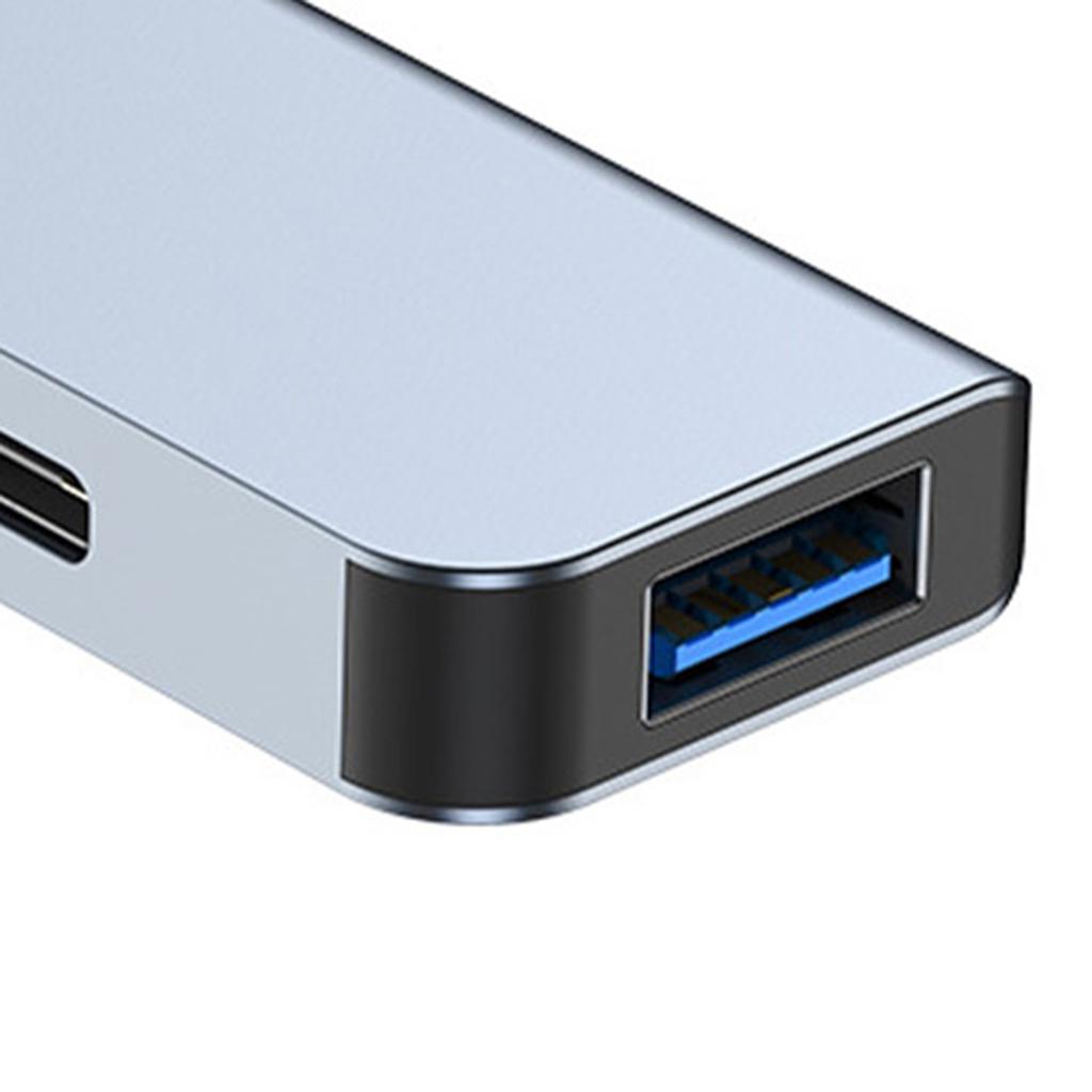 7 In 1 Type C Hub 5W Charging Plug and Play Aluminum Alloy USB Docking Station for Keyboards PC