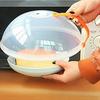 Защитная крышка от брызг для микроволновой печи, 10,24 дюйма, прозрачная крышка для микроволновки с ручкой, подходит для стандартных обеденных тарелок и мисок, без BPA, можно мыть в посудомоечной машине