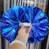 Yousheng Double-headed Metallic Pom Poms Cheerleading Flower Ball with Handle Team Sports Spirit Party Kids Adults Cheer Pompoms
