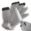 2 pairs Ash Black Wood Carving Gloves Uniform Size Cooking Gloves Kitchen Gloves  Professional