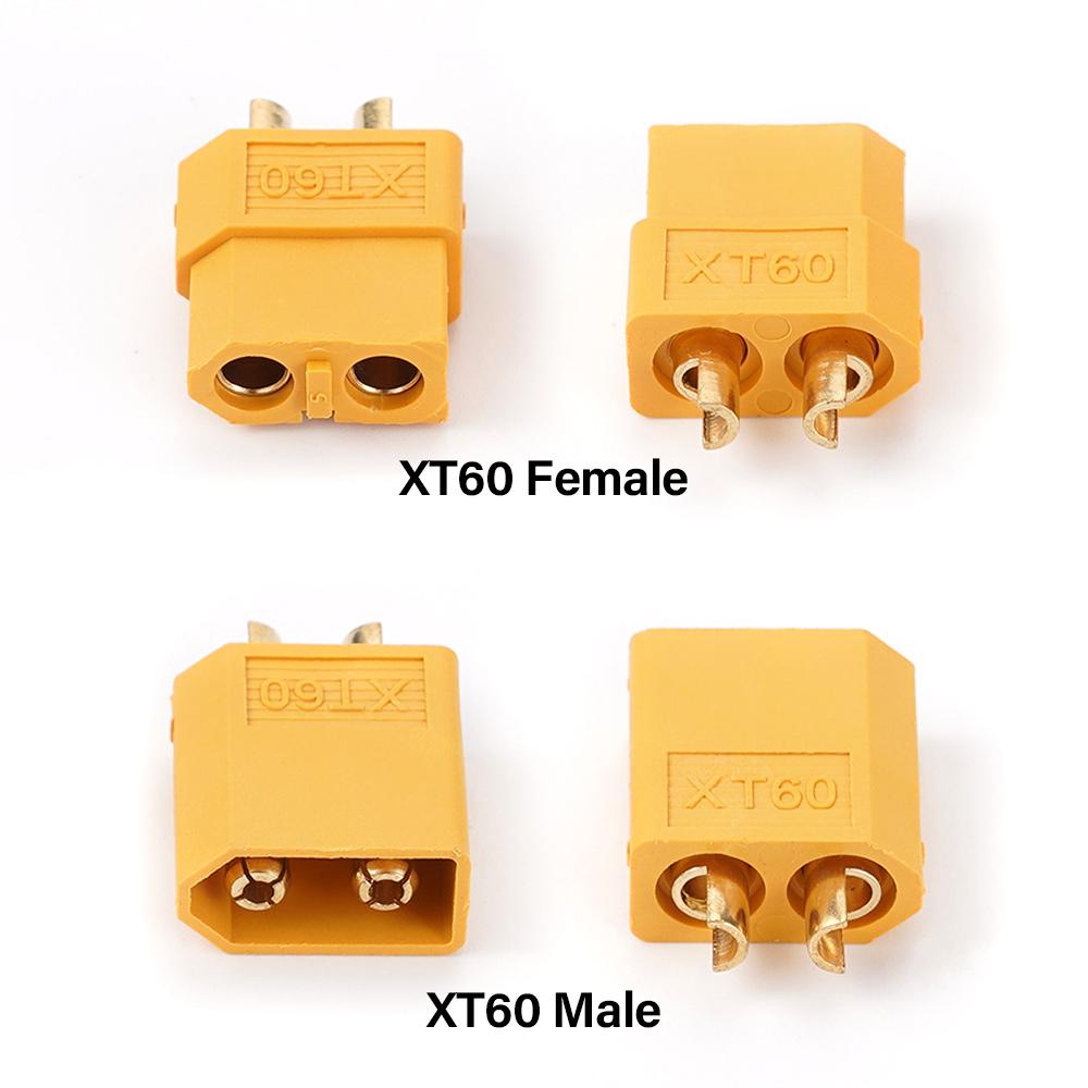 XT60 мужской и женский разъем питания пули для литиевых батарей RC дронов самолетов автомобилей лодок штекеры 5 шт.
