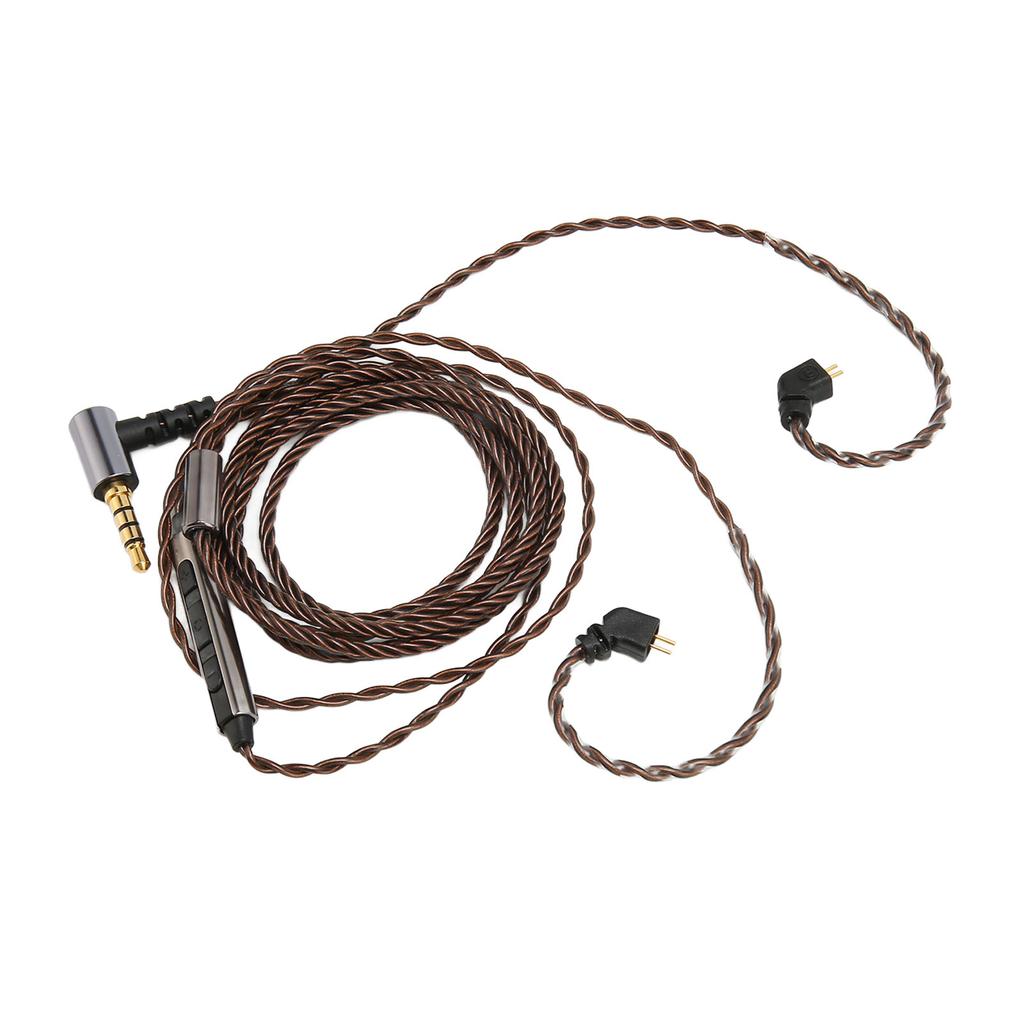 Кабель для обновления наушников 2-контактный 0,78 мм 3,5 мм угловой штекер сменный шнур для наушников с микрофоном для