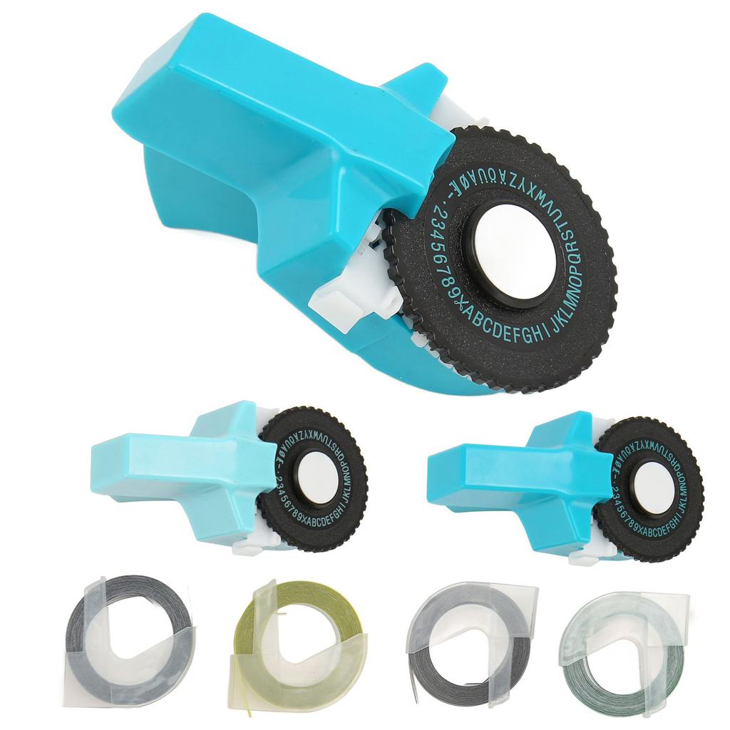 Embossing Label Maker Machine with Tapes Handheld 3D Portable Embossed Label Printer for Home Busine