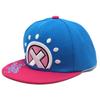 One Piece Luffy Straw Hat Jolly Roger Snapback Hat, Adjustable Anime Flat Brim Baseball Cap