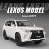 1/32 LEXUS LX570 внедорожник сплав внедорожный литой металл модель прекрасная коллекция моделей компьютер настольные украшения детский подарок на день рождения