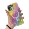 Подходит для iPhone15, чехол для мобильного телефона Rainbow Laser Ip13pc, прозрачный чехол 14pro с леопардовым принтом, магнитный защитный чехол Imd