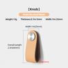 Oukali Custom Color High Quality Furniture Hardware Cabinet Drawer  Gift Box Leather Handles Pull