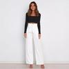 2023 Spring/Summer Women's Casual Versatile Wide-Leg Bow-Tie Pants