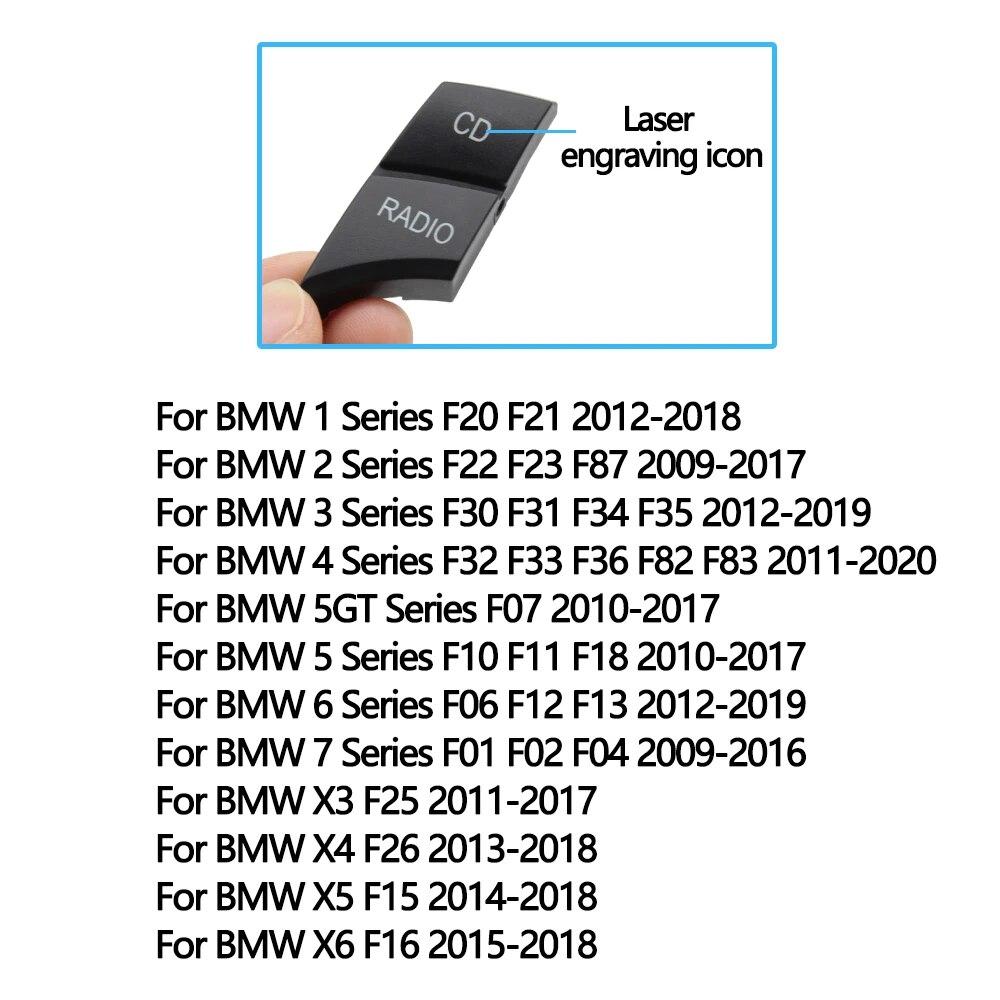 Центральная консоль автомобиля, крышка кнопки мультимедийного управления CIC для BMW 1 2 3 4 5 6 7 X3 X4 X5 X6 серии F30 F31 F10 F11 F06 F25 F26